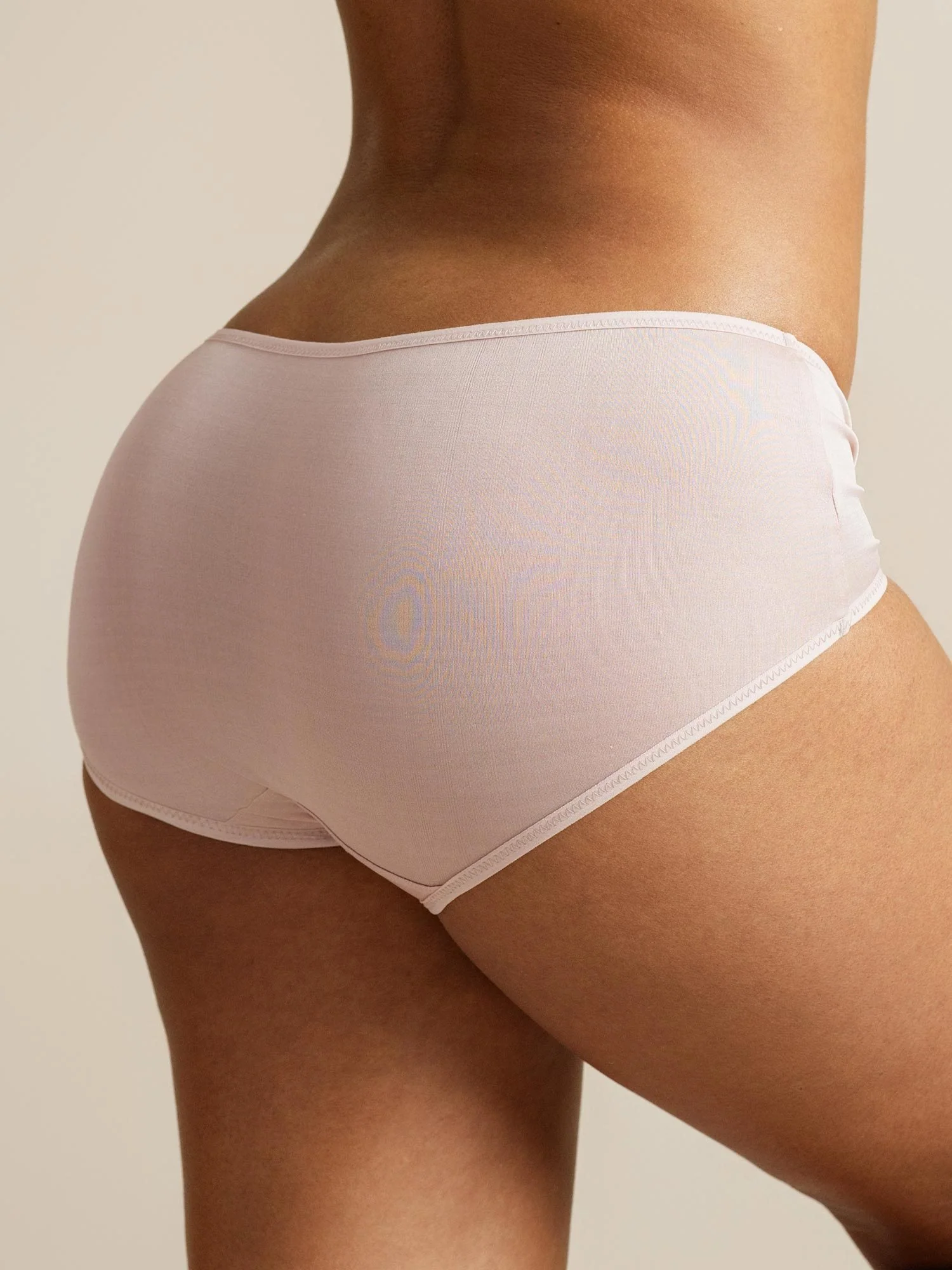 Pure Silk Comfort Casual Hipster Boyshort Panty - Image 2