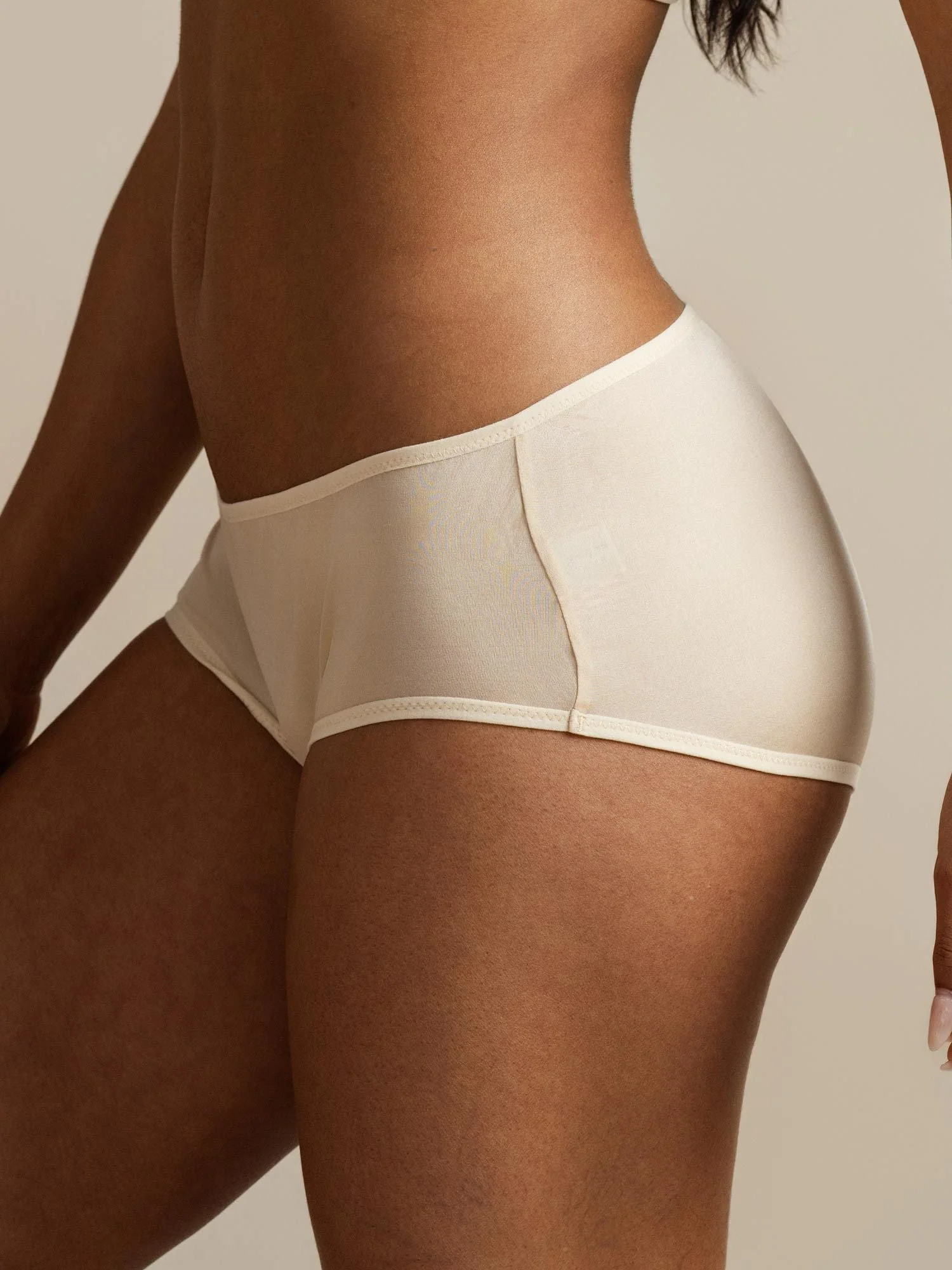Pure Silk Comfort Casual Hipster Boyshort Panty - Image 25