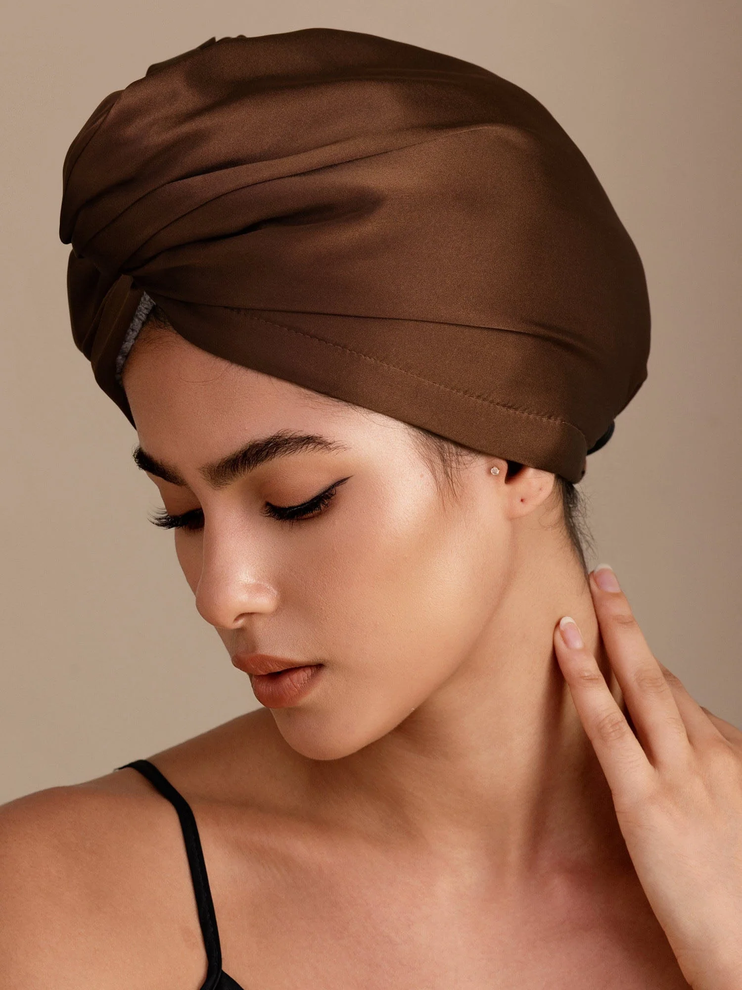 100% Mulberry Silk Double-Sided Hair Towel Wrap – Quick Dry, Frizz Free & Gentle on Hair - Image 11