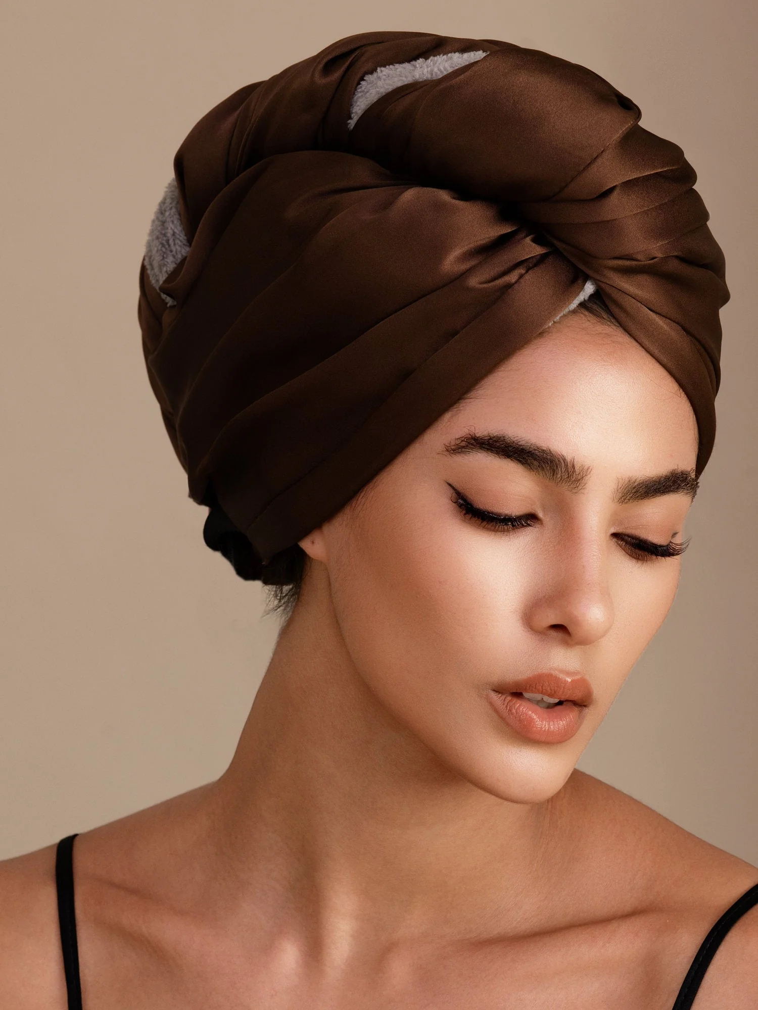 100% Mulberry Silk Double-Sided Hair Towel Wrap – Quick Dry, Frizz Free & Gentle on Hair - Image 12