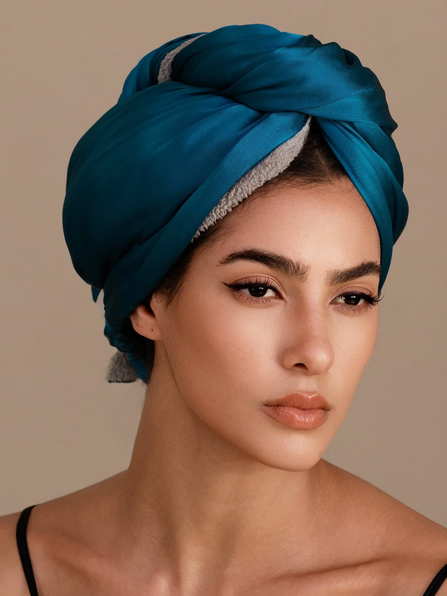 100% Mulberry Silk Double-Sided Hair Towel Wrap – Quick Dry, Frizz Free & Gentle on Hair - Image 22