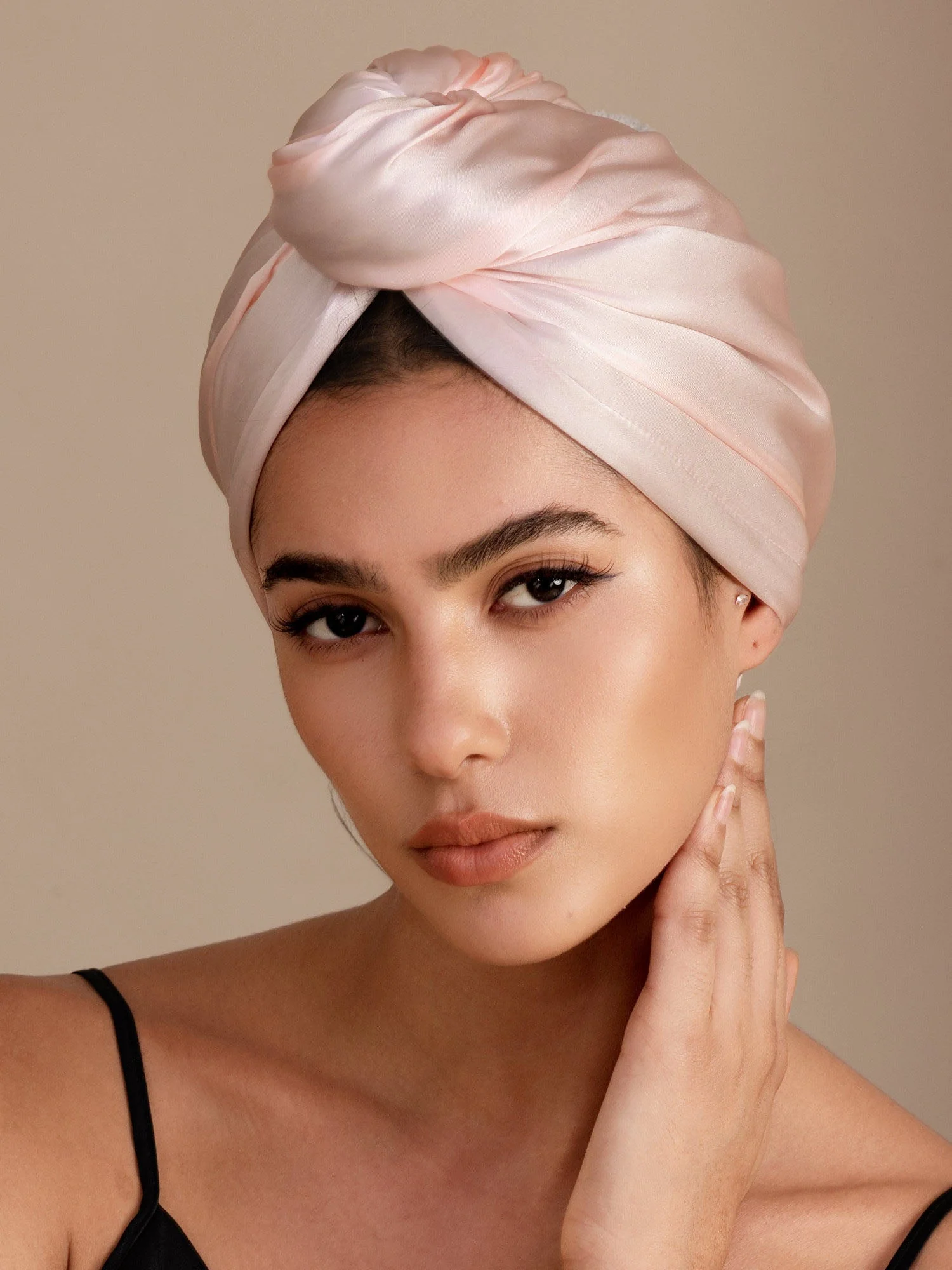 100% Mulberry Silk Double-Sided Hair Towel Wrap – Quick Dry, Frizz Free & Gentle on Hair - Image 24