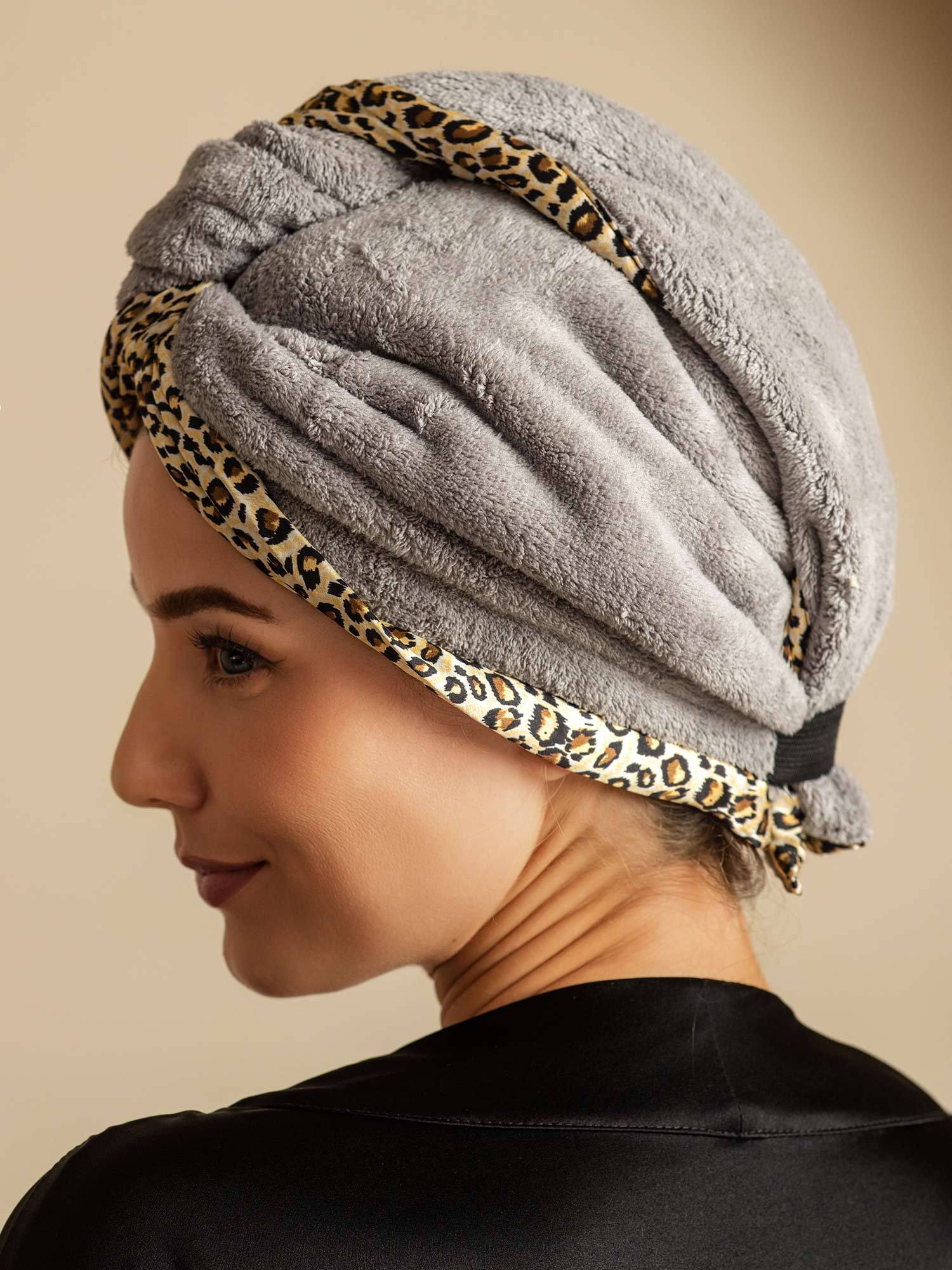 100% Mulberry Silk Double-Sided Hair Towel Wrap – Quick Dry, Frizz Free & Gentle on Hair - Image 51