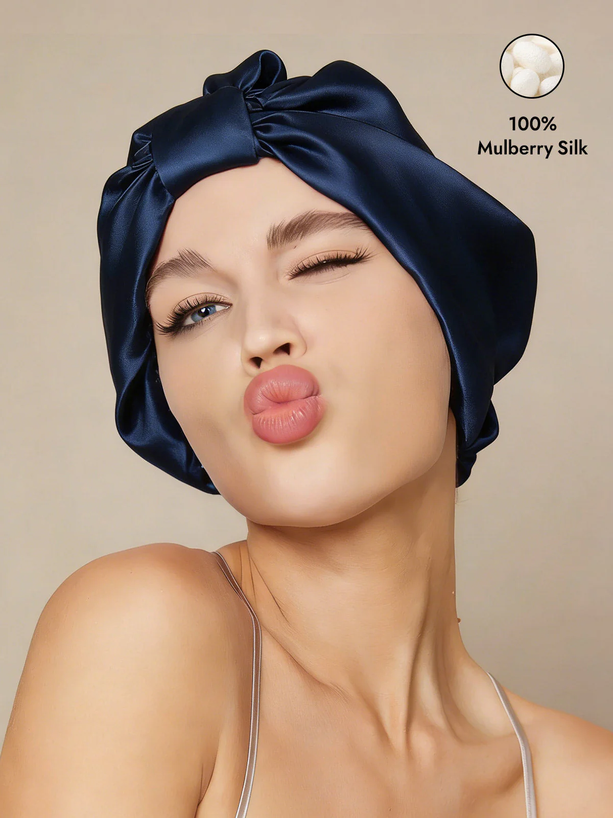 Pure Silk Night Turban Bonnet - Image 13