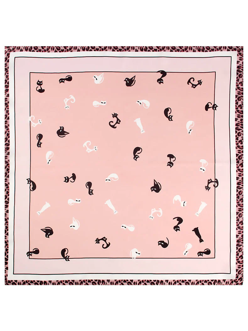 100% Mulberry Silk Printed Designer Square Scarf 53x53cm/21 - Image 4