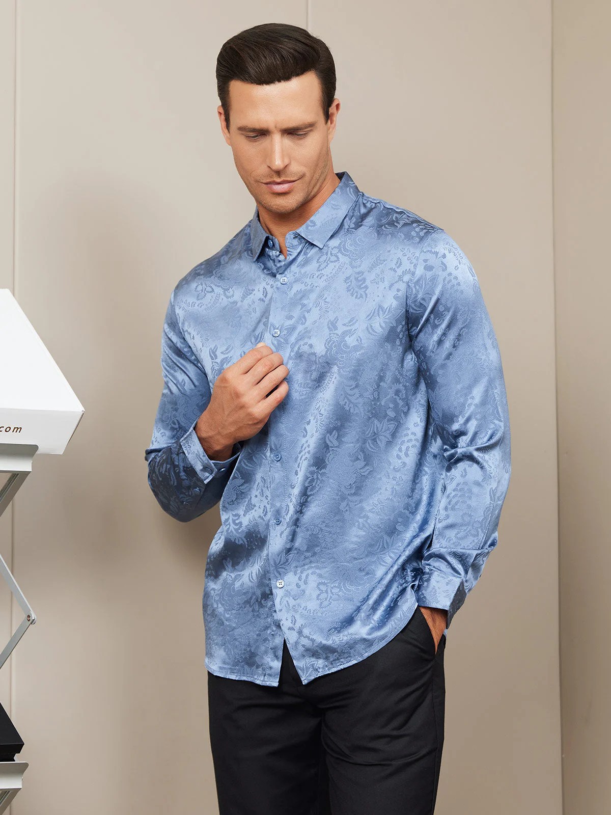 Clearance - Silk Casual Men‘s Shirt - Image 3