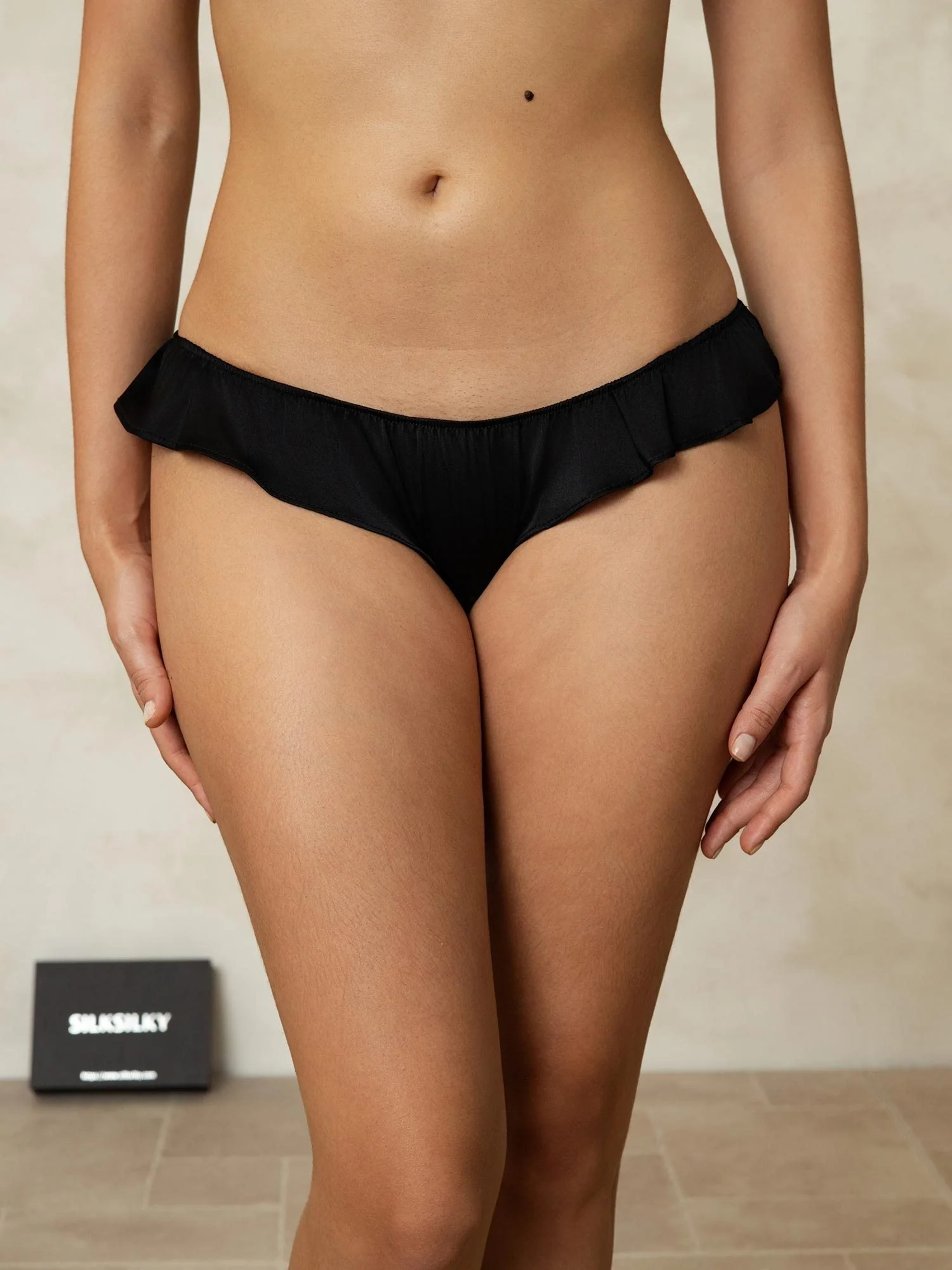 Pure Silk Ruffle Trim Panty - Image 12