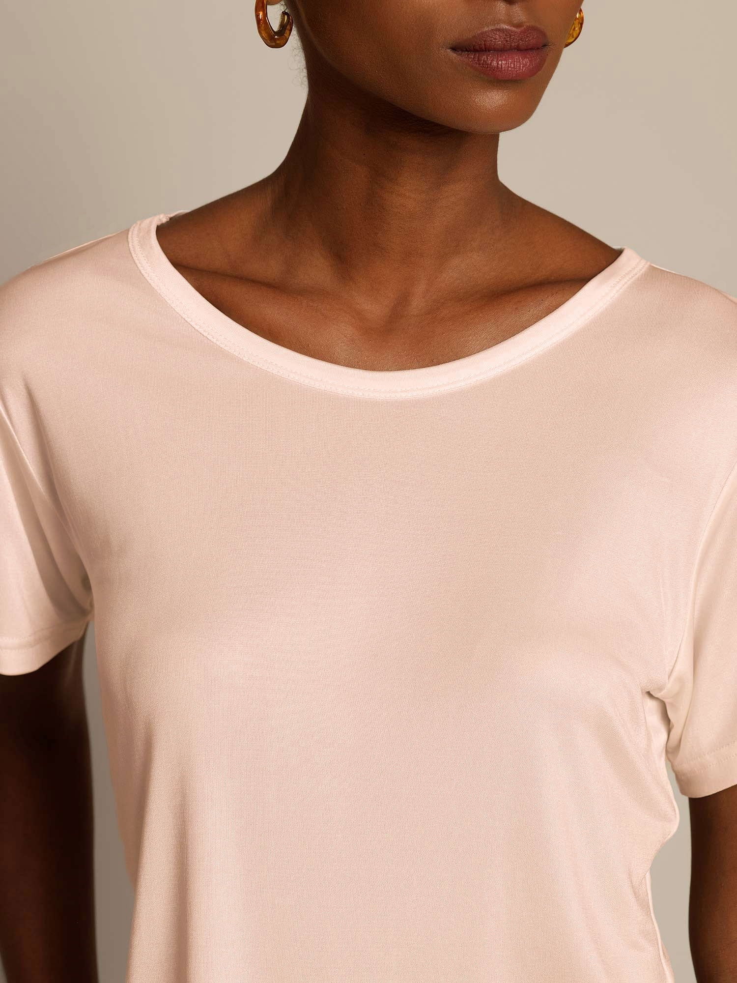 Pure Silk Short Sleeve Women's T-Shirt - Image 26