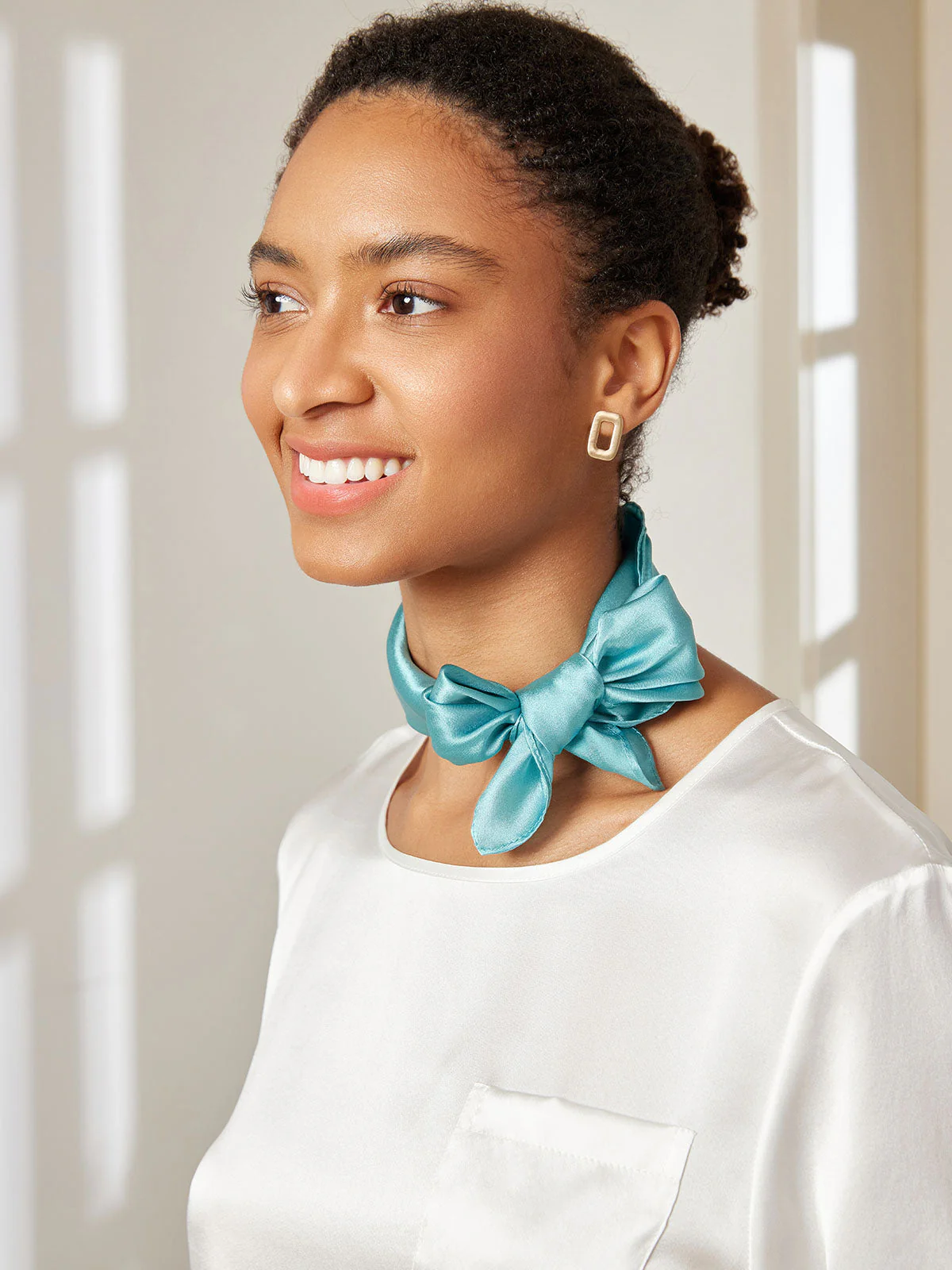 Pure Silk Square Scarf size-53x53cm - Image 29