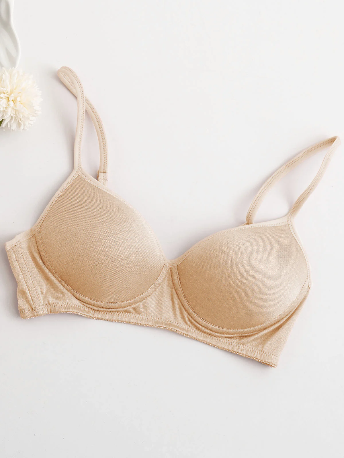 Sports Wireless Silk Jersey Comfort Bralette - Image 37