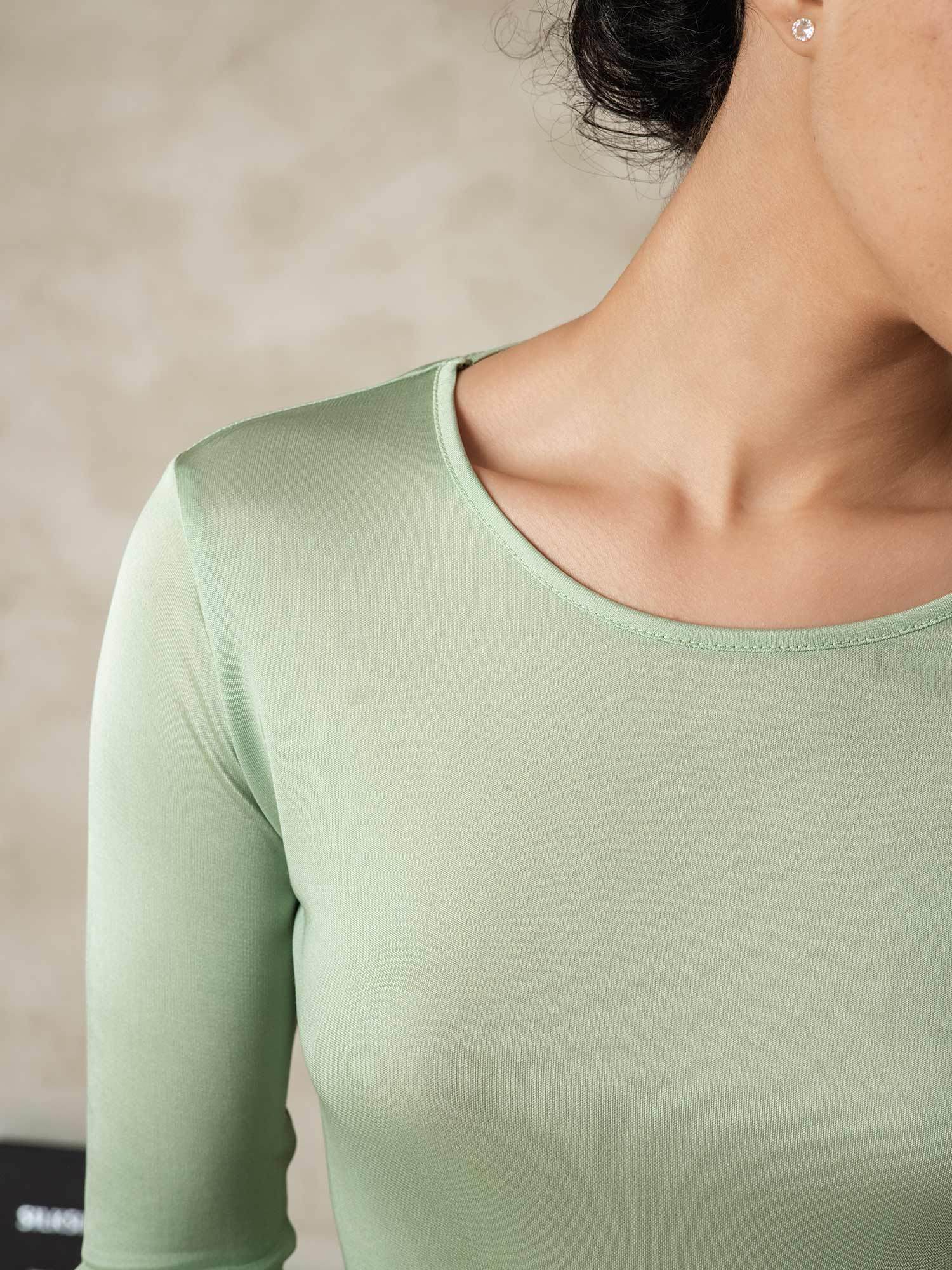 Women's Silk Jersey Long Sleeve Long Johns - Image 10