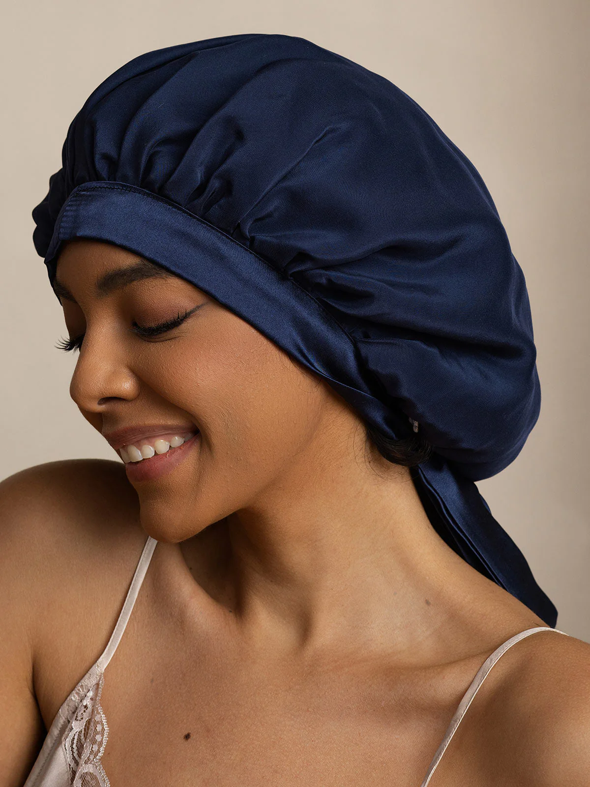 Women's 100% Mulberry Silk Bonnet with Long Ribbons - Image 15