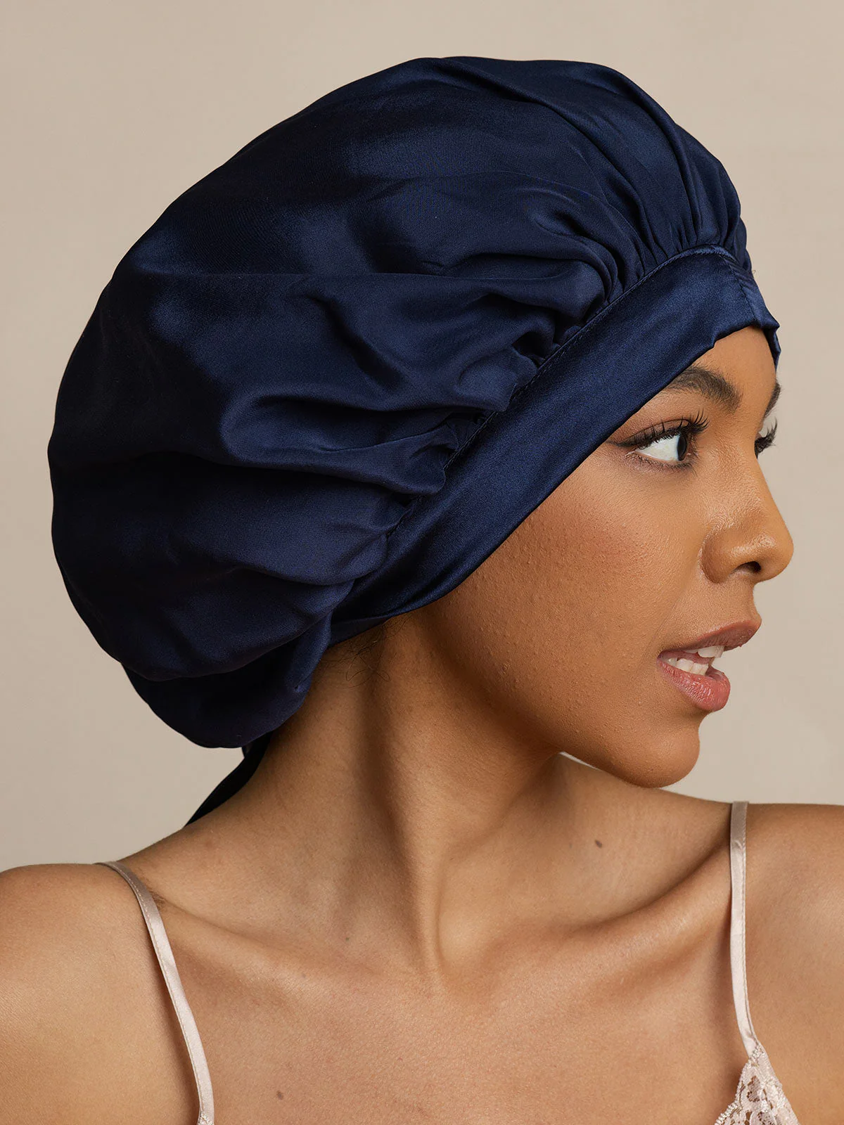 Women's 100% Mulberry Silk Bonnet with Long Ribbons - Image 17
