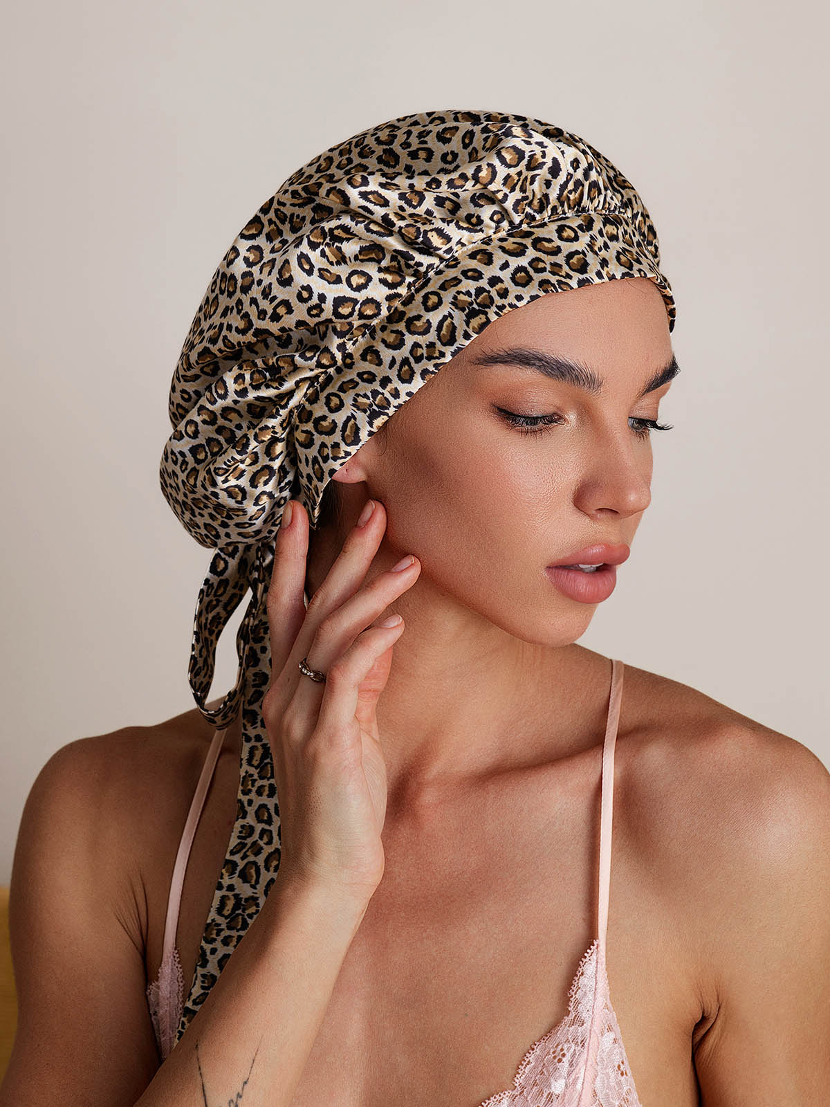 Women's 100% Mulberry Silk Bonnet with Long Ribbons - Image 22