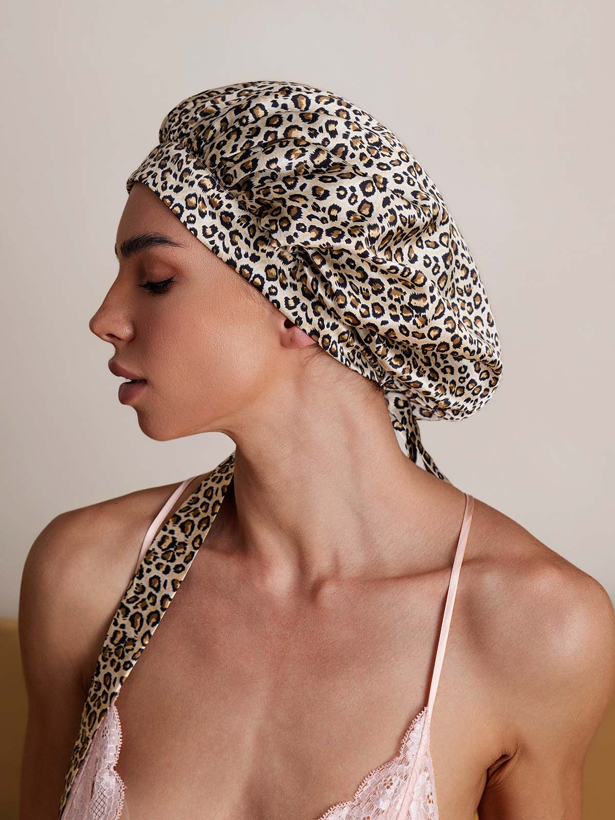 Women's 100% Mulberry Silk Bonnet with Long Ribbons - Image 28