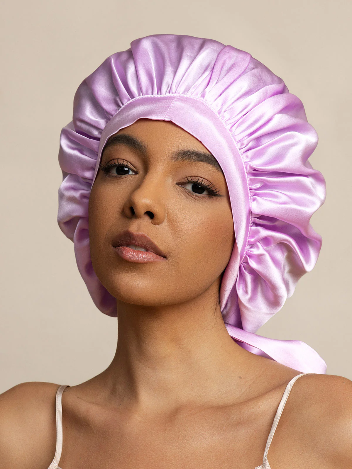 Women's 100% Mulberry Silk Bonnet with Long Ribbons - Image 44
