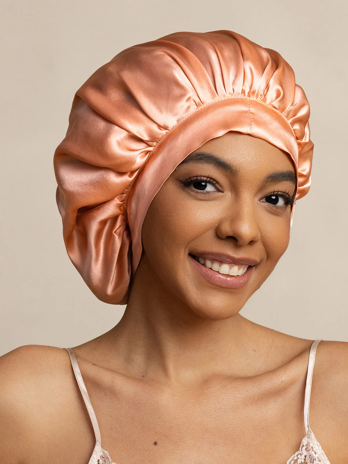 Women's 100% Mulberry Silk Bonnet with Long Ribbons - Image 52