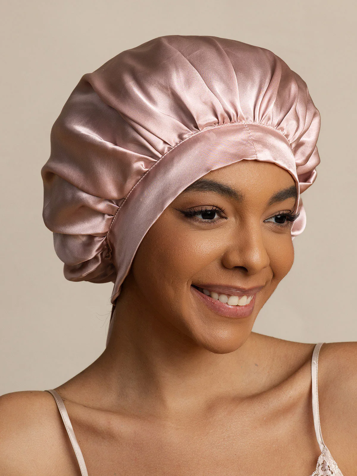 Women's 100% Mulberry Silk Bonnet with Long Ribbons - Image 6