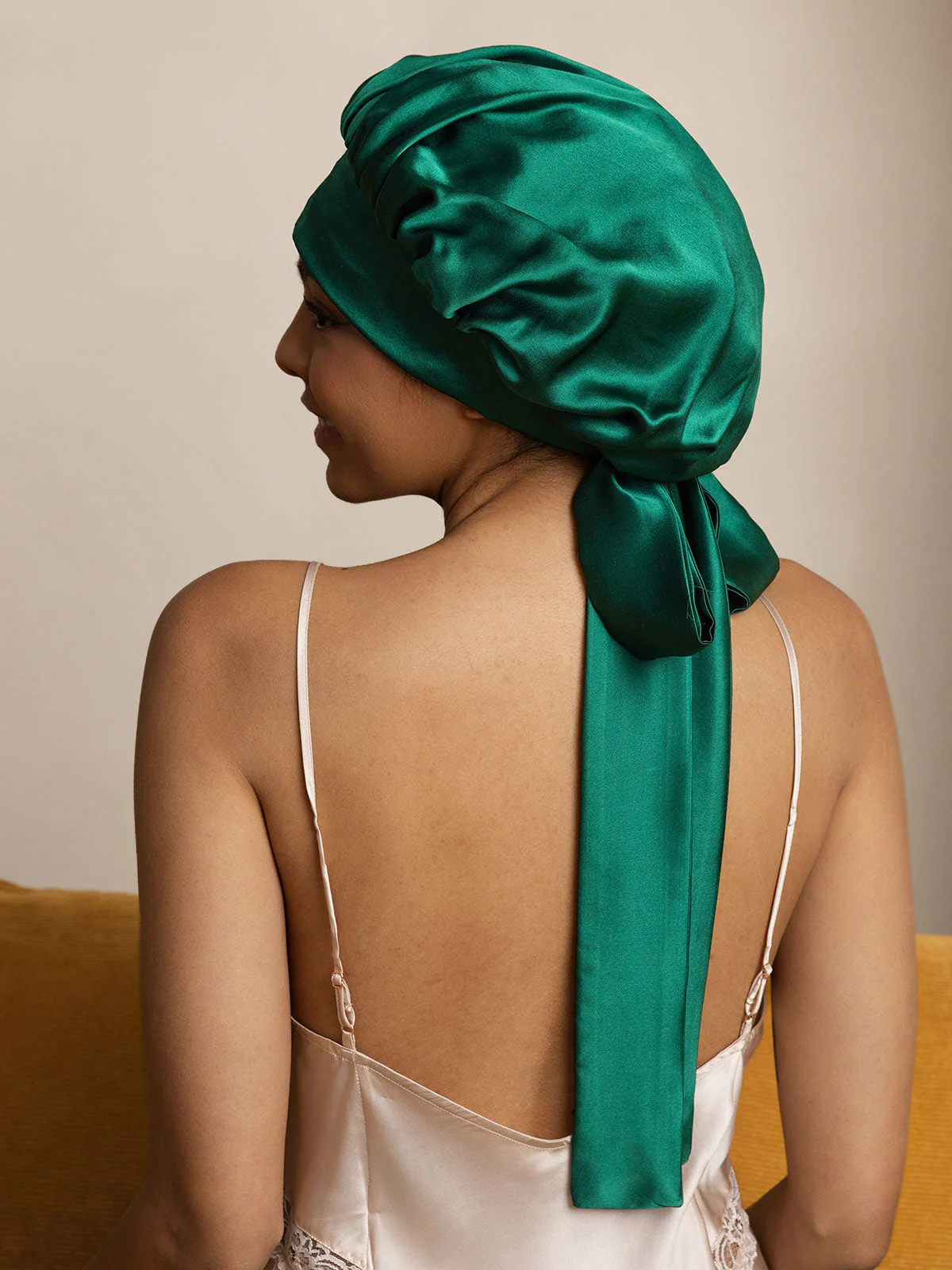 Women's Silk Casual Bonnet with Long Ribbons (Two-tone and Double-sided) - Image 13