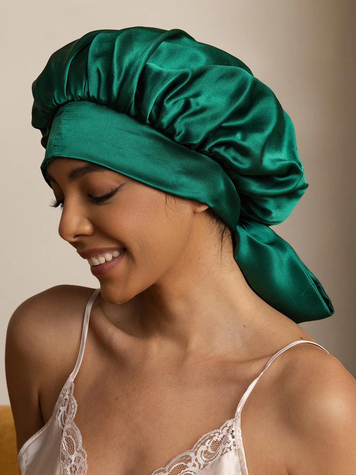 Women's Silk Casual Bonnet with Long Ribbons (Two-tone and Double-sided) - Image 9